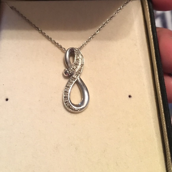 Zales Jewelry - TRADE.  Zales infinity necklace 925